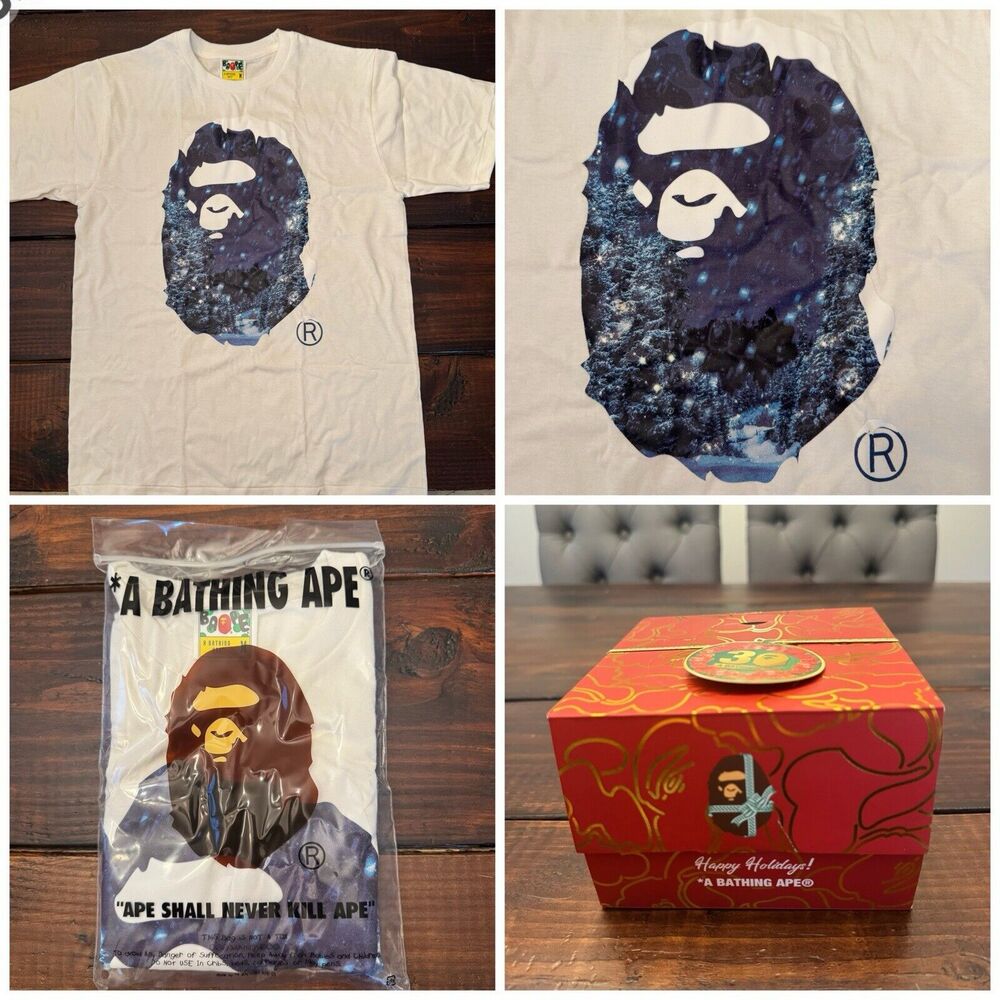 BAPE Photo Ape Head T-Shirt Gift Box